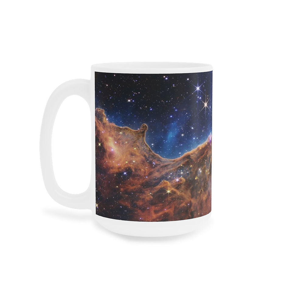 Miniature : James Webb Space Telescope Carina Nebula Cosmic Cliffs Mug, 11oz, 15oz & 20oz