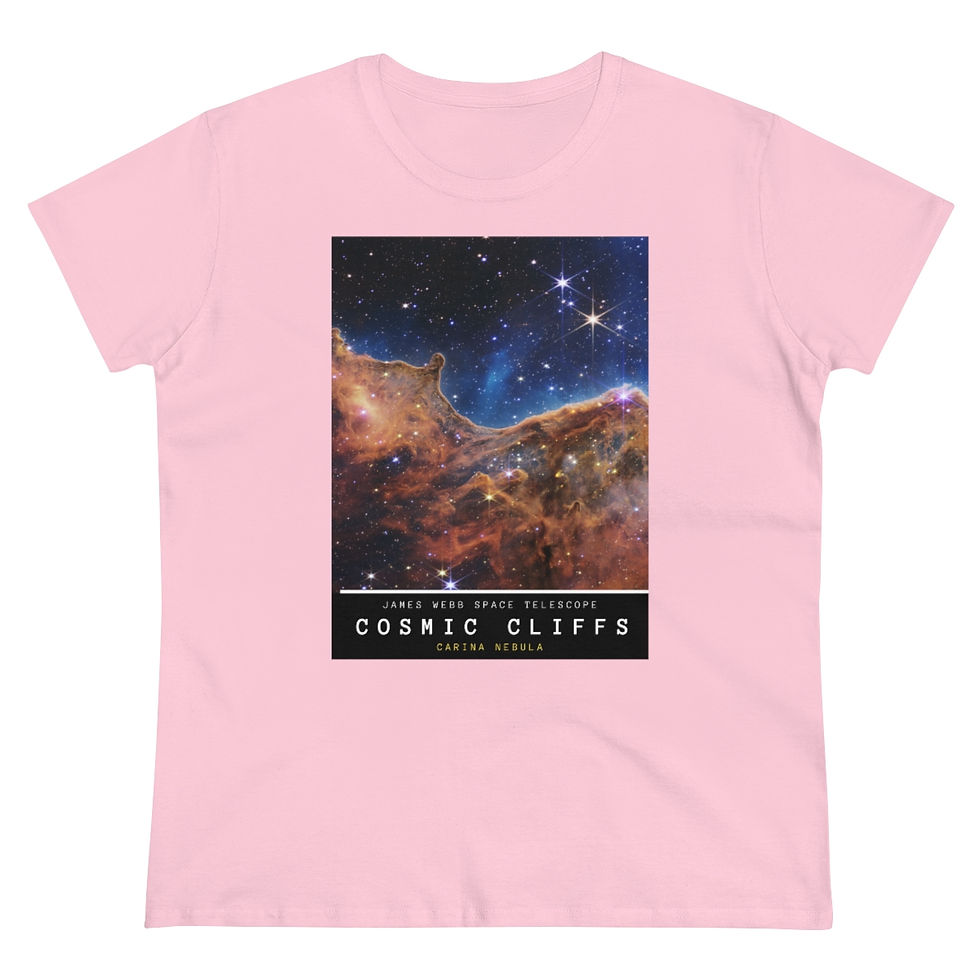 Miniatura: Women's James Webb Space Telescope Cosmic Cliffs Cotton T-shirt
