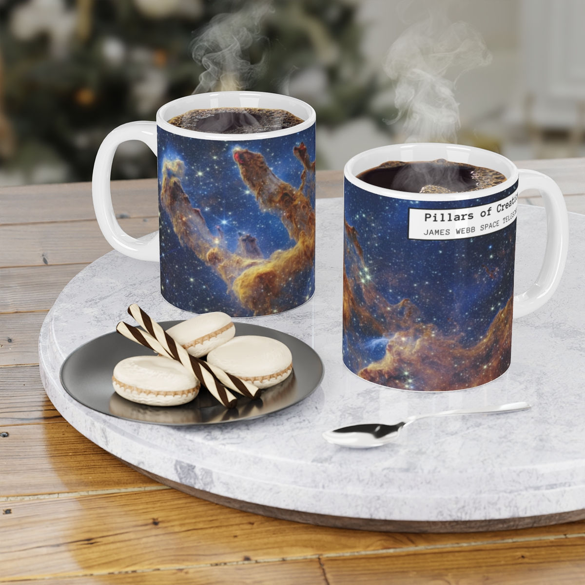 James Webb Space Telescope Pillars of Creation w/ Border Mug, 11oz, 15oz & 20oz