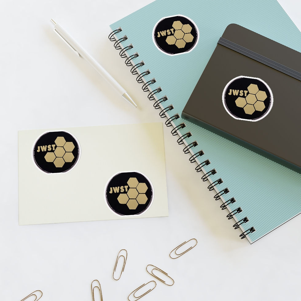 Miniatura: Sticker Sheet Vinyl Decal - JWST Logo - James Webb Space Telescope NASA JWST