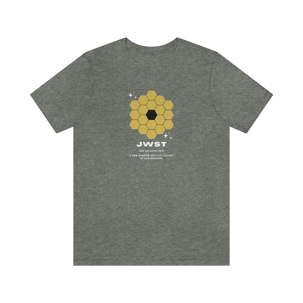 Miniatura: Men's James Webb Telescope - JWST Honeycomb Logo T-Shirt