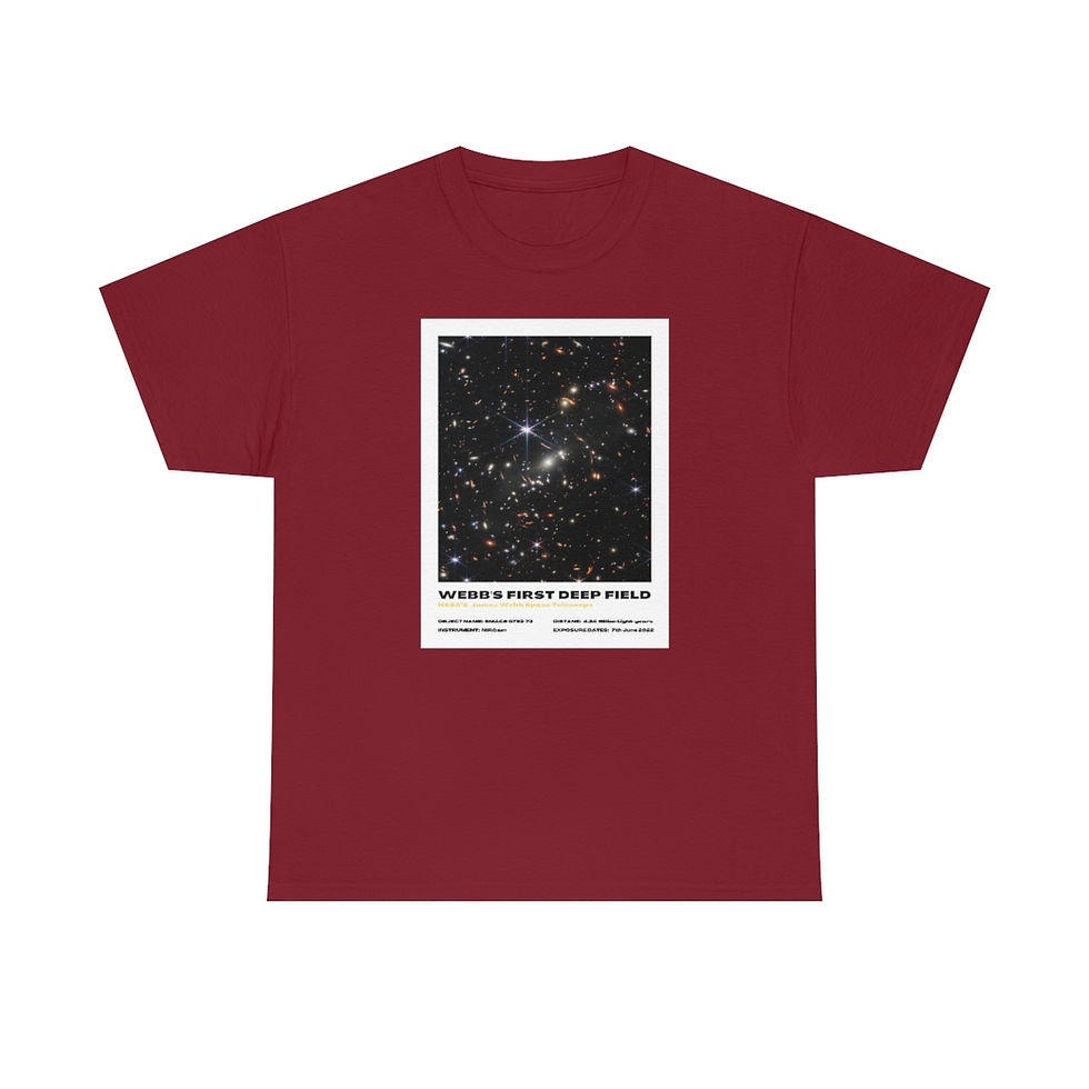 Miniatura: Men's James Webb Space Telescope T-Shirt - First Deep Field Shirt - JWST