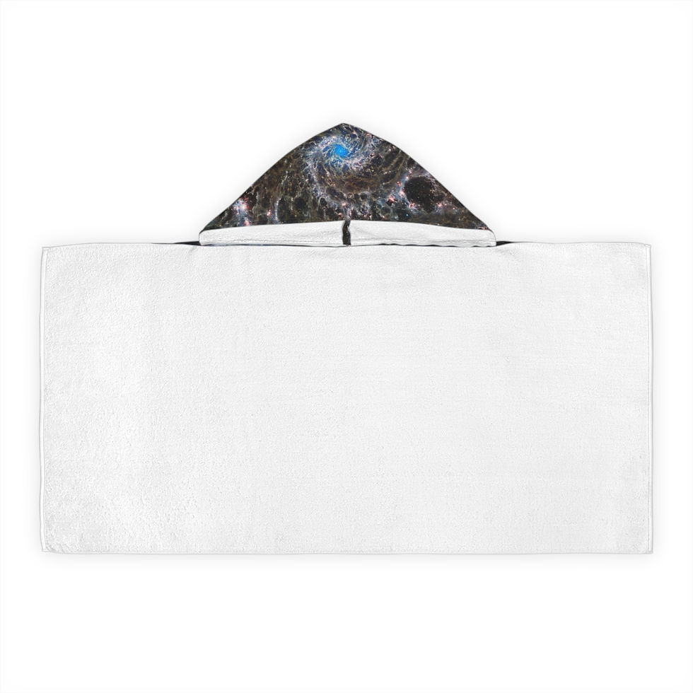 Miniature : James Webb Space Galaxy Phantom Galaxy Youth Hooded Towel