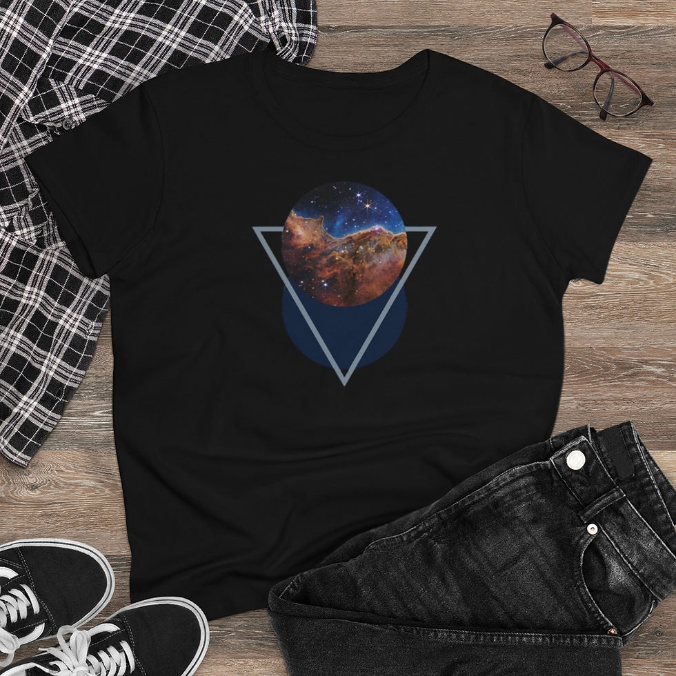 Miniature : Women's James Webb Space Telescope Carina Nebula Cotton T-Shirt