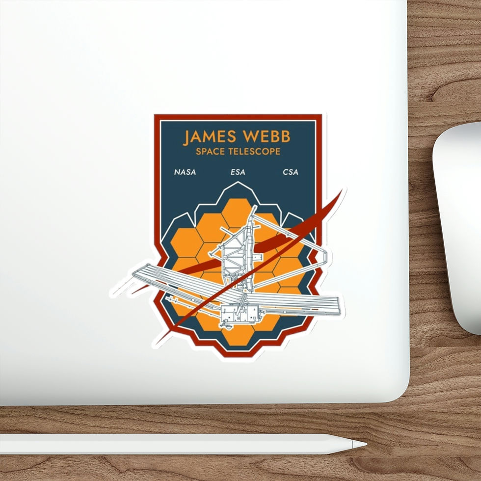 Thumbnail: Die-Cut Sticker Decal - Profile Badge - James Webb Space Telescope NASA JWST
