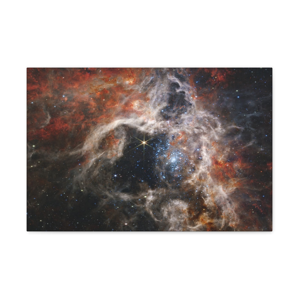 Thumbnail: Tarantula Nebula by Webb Space Telescope – Wrapped Canvas - Large