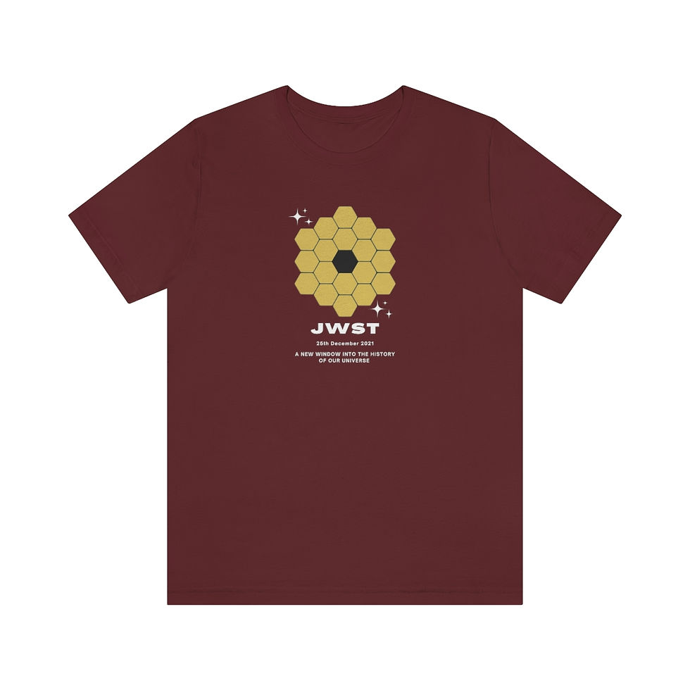 Miniature : Men's James Webb Telescope - JWST Honeycomb Logo T-Shirt