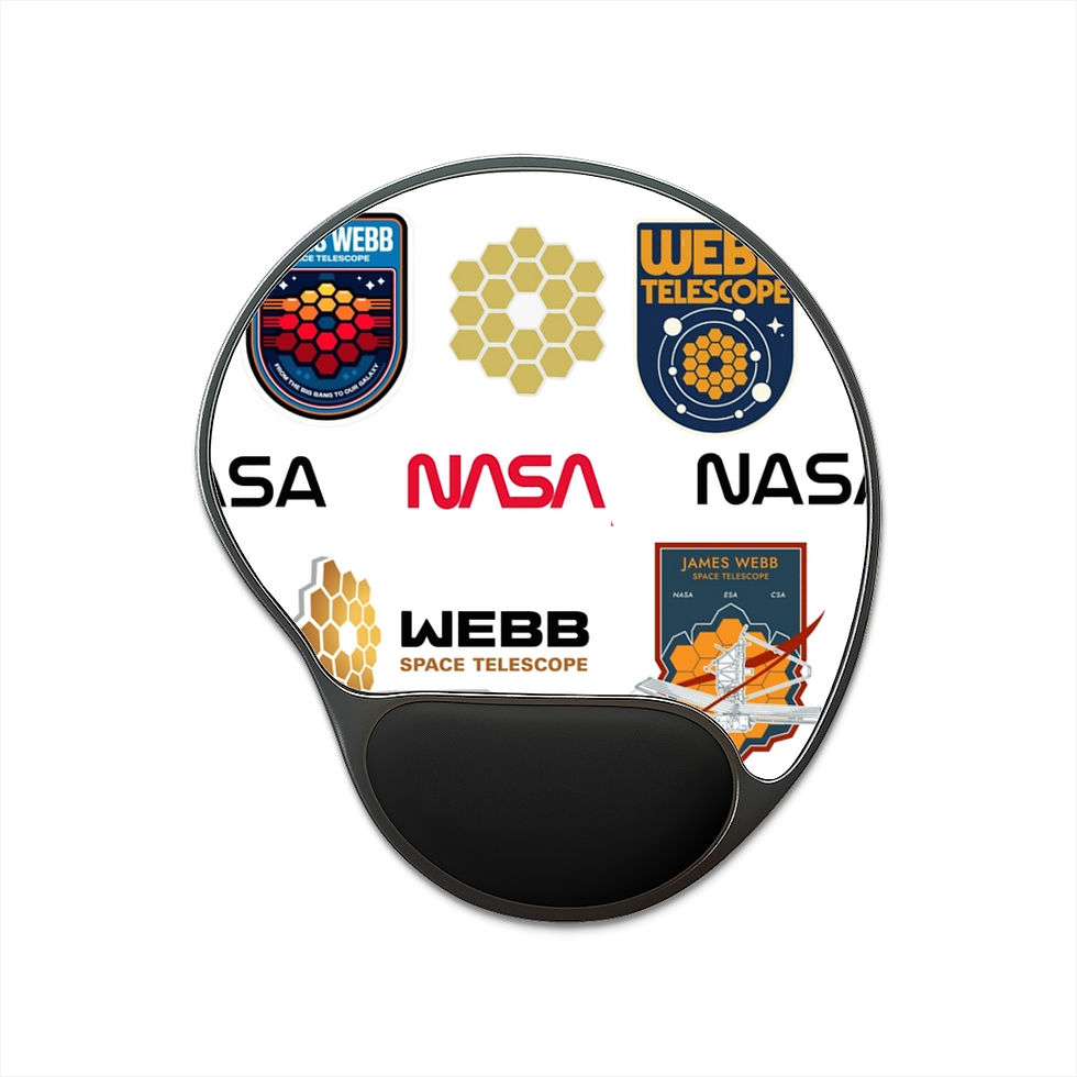 Miniatura: James Webb Space Telescope Nasa Decal Mouse Pad With Wrist Rest