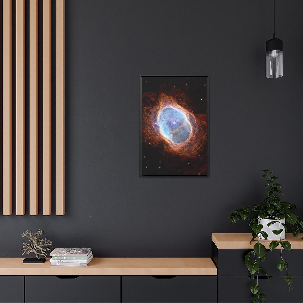 Thumbnail: Southern Ring Nebula by Webb Space Telescope - Framed Canvas Various XL Sizes
