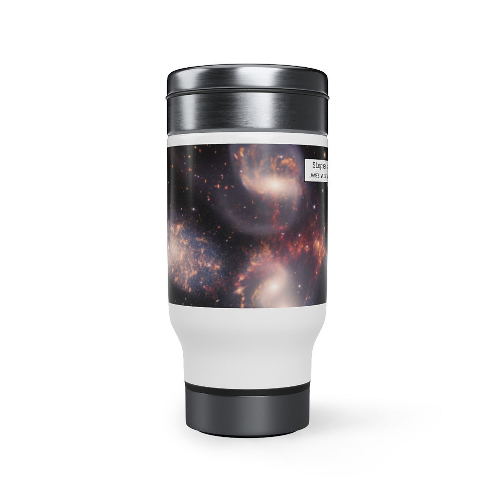 Thumbnail: James Webb Space Telescope Stephan's Quintet Stainless Steel Travel Mug, 14oz