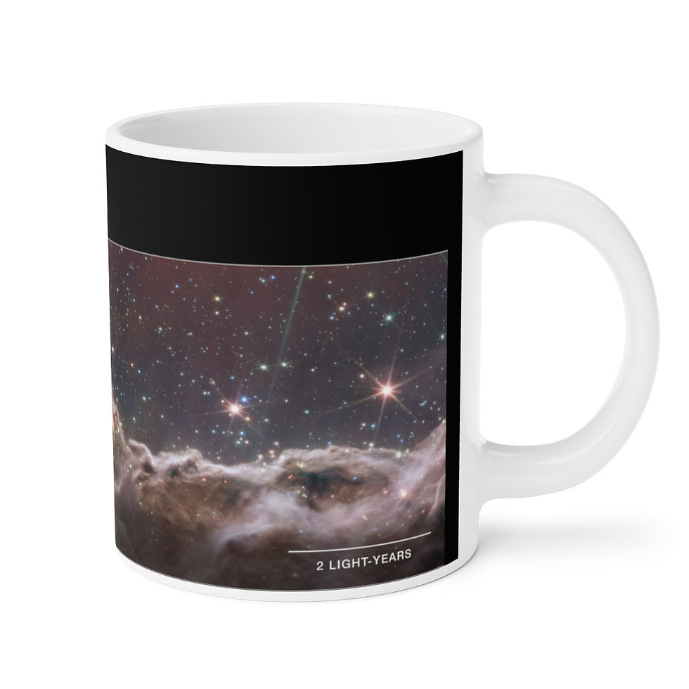 Miniature : James Webb Space Telescope Carina Nebula Cosmic Cliffs Mug, 11oz, 15oz & 20oz