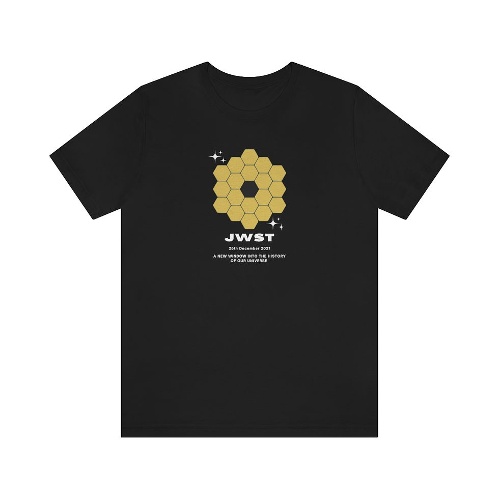 Miniatura: Men's James Webb Telescope - JWST Honeycomb Logo T-Shirt