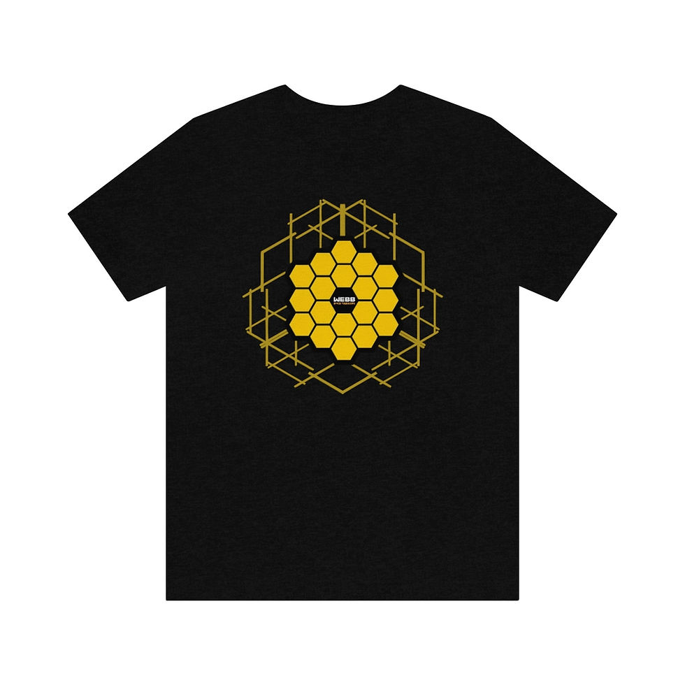 Thumbnail: Men's James Webb Space Telescope - Abstract Honeycomb - JWST T-Shirt