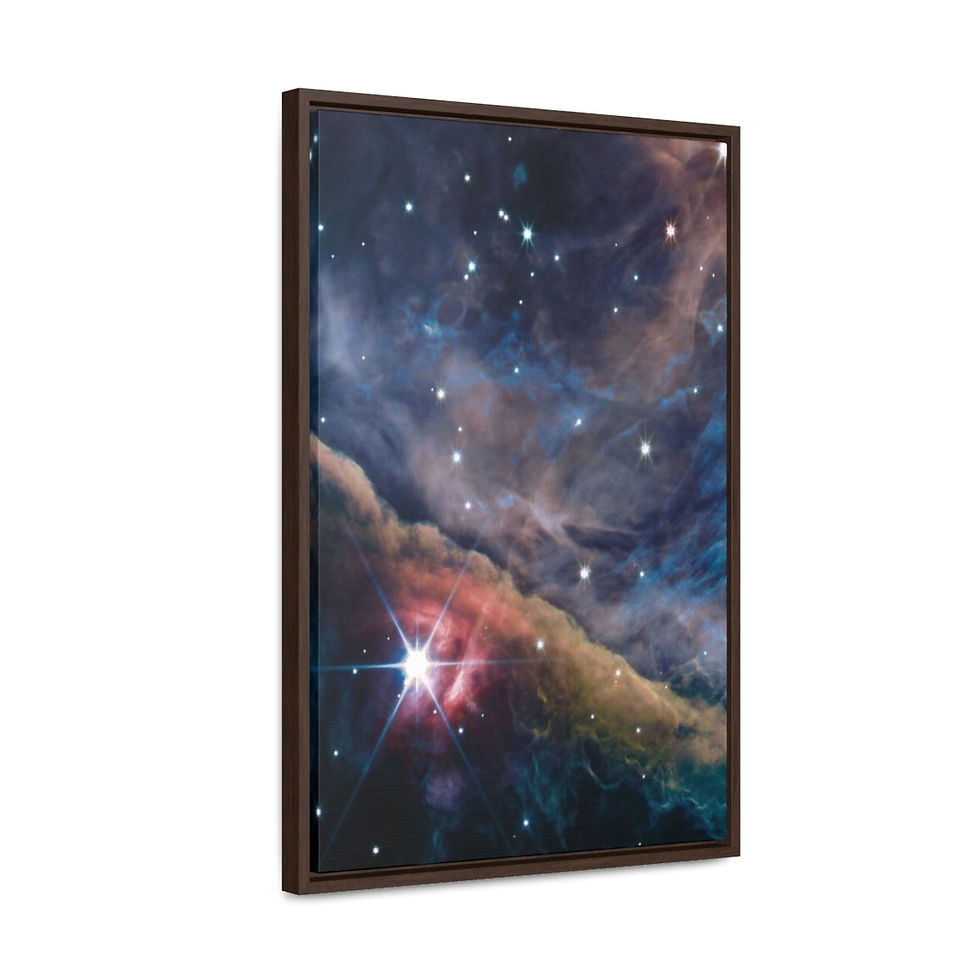 Thumbnail: Orion Nebula by Webb Space Telescope - Framed Canvas Various Large Sizes