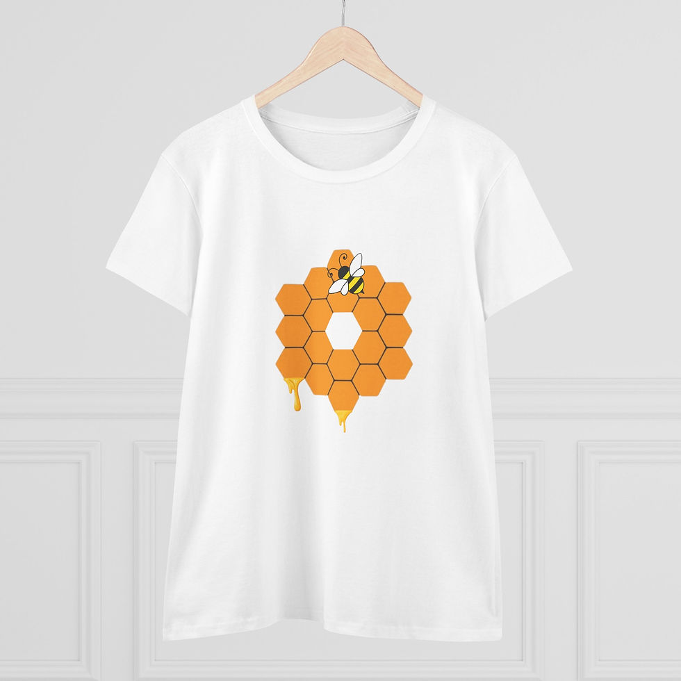 Thumbnail: Women's James Webb Space Telescope Honey Bee 🐝 Cotton T-Shirt