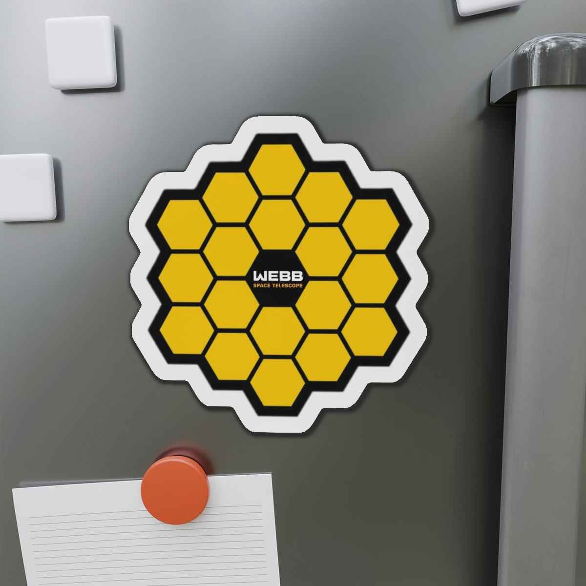 JWST Magnet - Gold Honeycomb - James Webb Space Telescope