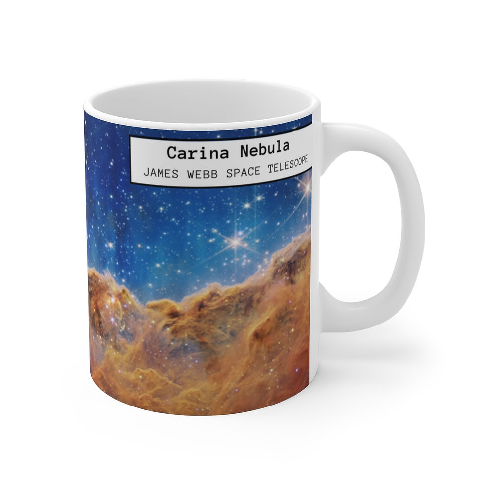 Thumbnail: James Webb Space Telescope Carina Nebula with Border Mug, 11oz, 15oz & 20oz