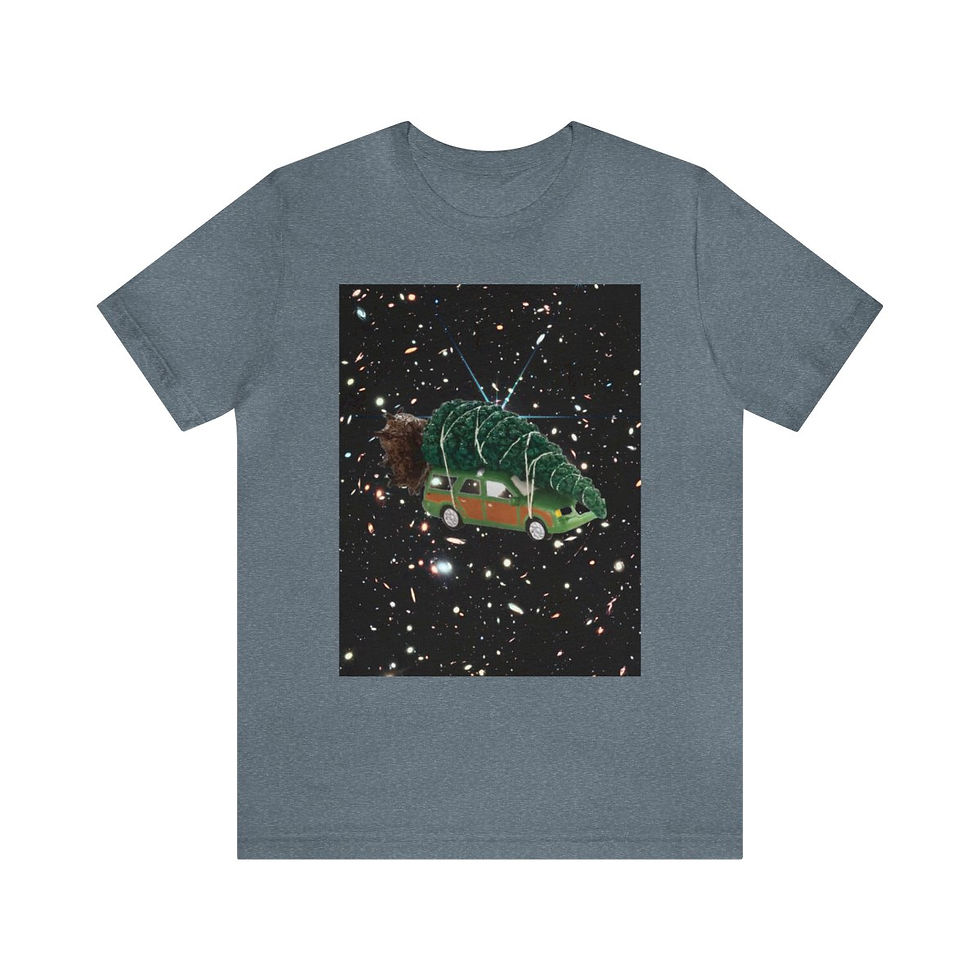 Miniatura: JWST National Lampoons Ugly Christmas Tee | James Webb Space Telescope T-Shirt 