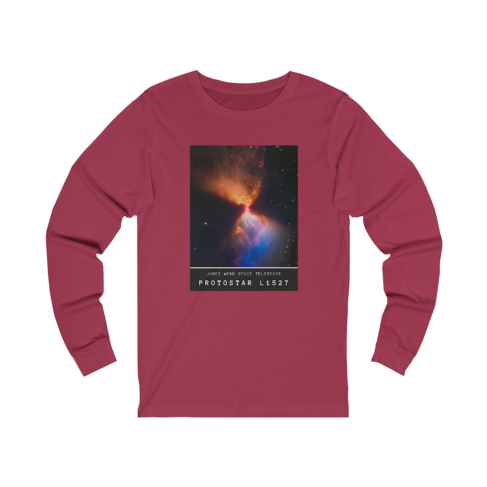 Miniature : Protostar L1527 Men's James Webb Space Telescope JWST Long Sleeve Shirt