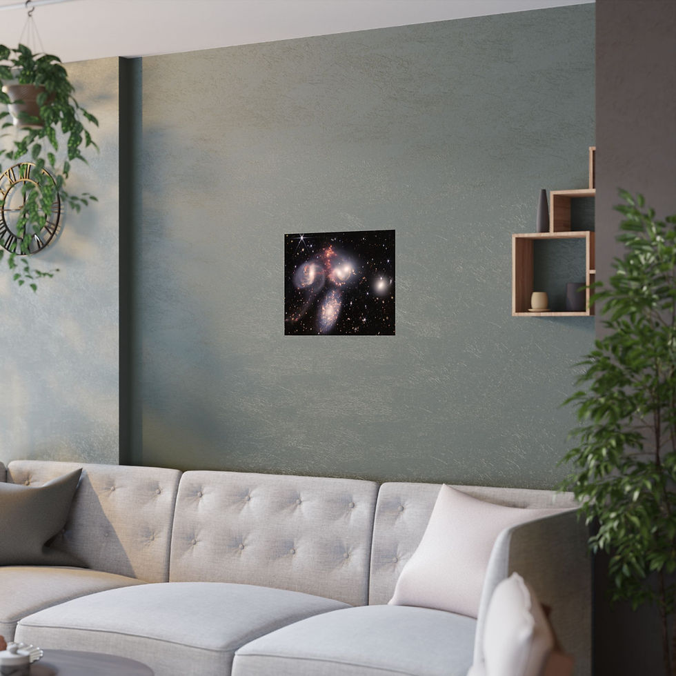 Thumbnail: Stephans Quintet - Webb Space Telescope - Poster Satin Finish – various sizes