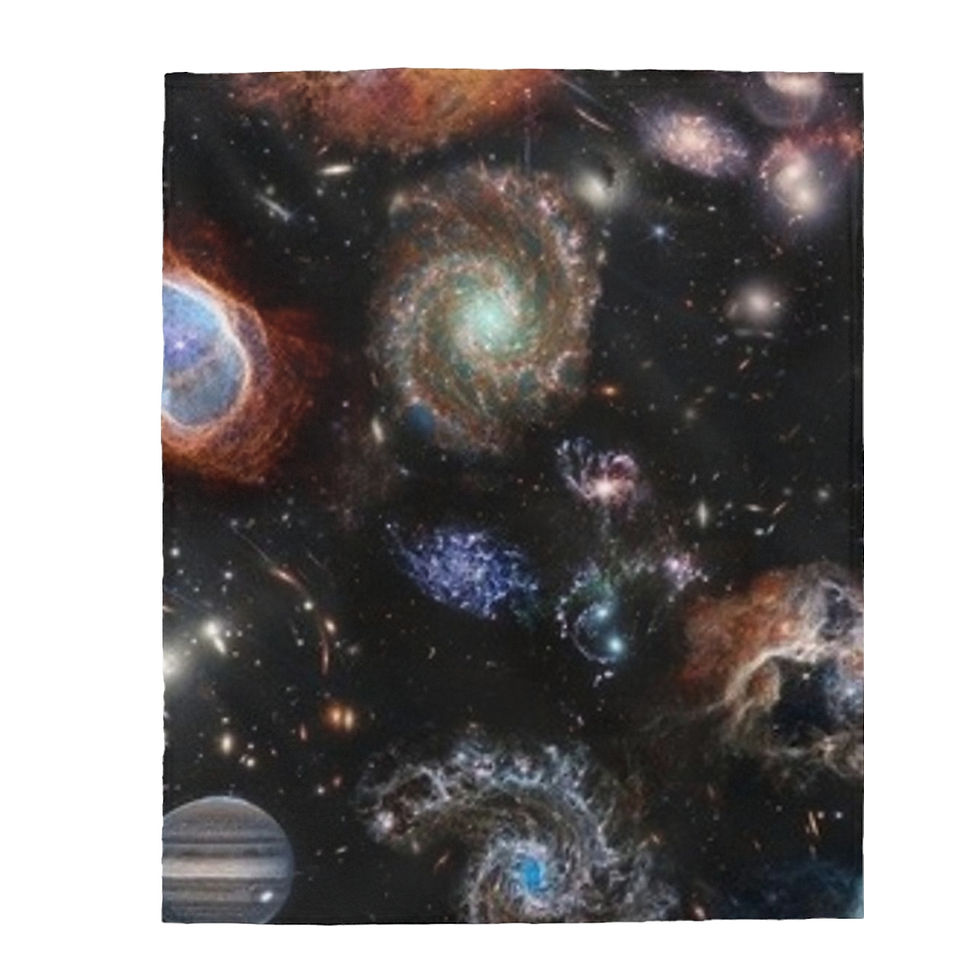Thumbnail: James Webb Space Telescope - First images - Galaxy Throw Blanket 