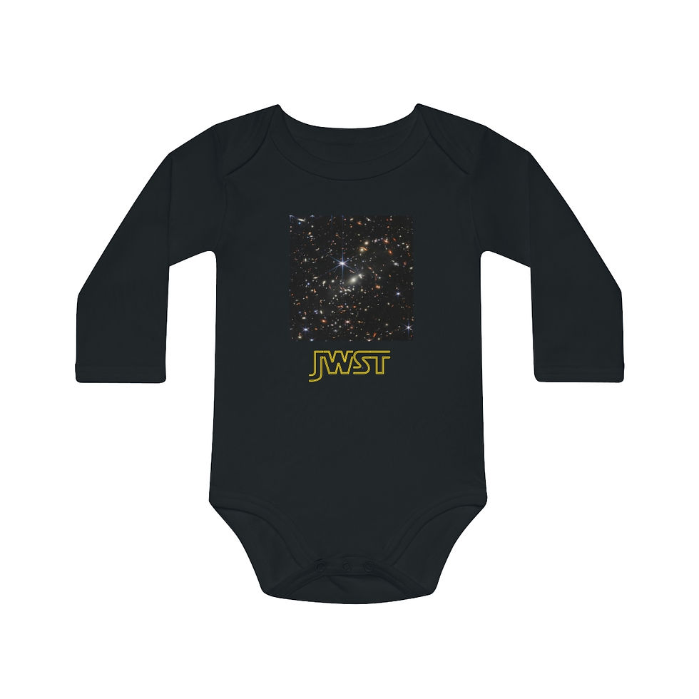 Miniatura: Baby Long-Sleeve Organic Bodysuit - James Webb Space Telescope - JWST Deep Field