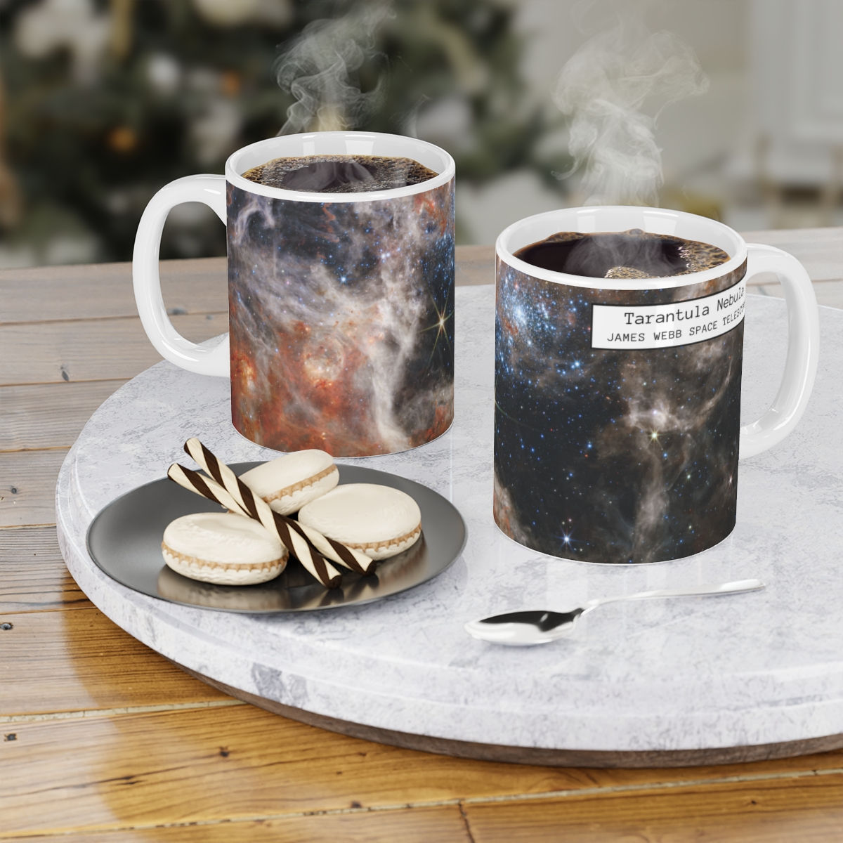 James Webb Space Telescope Tarantula Nebula with Border Mug, 11oz, 15oz & 20oz