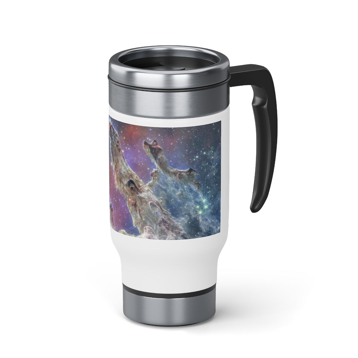 James Webb Space Telescope Pillars of Creation Stainless Steel Travel Mug, 14oz
