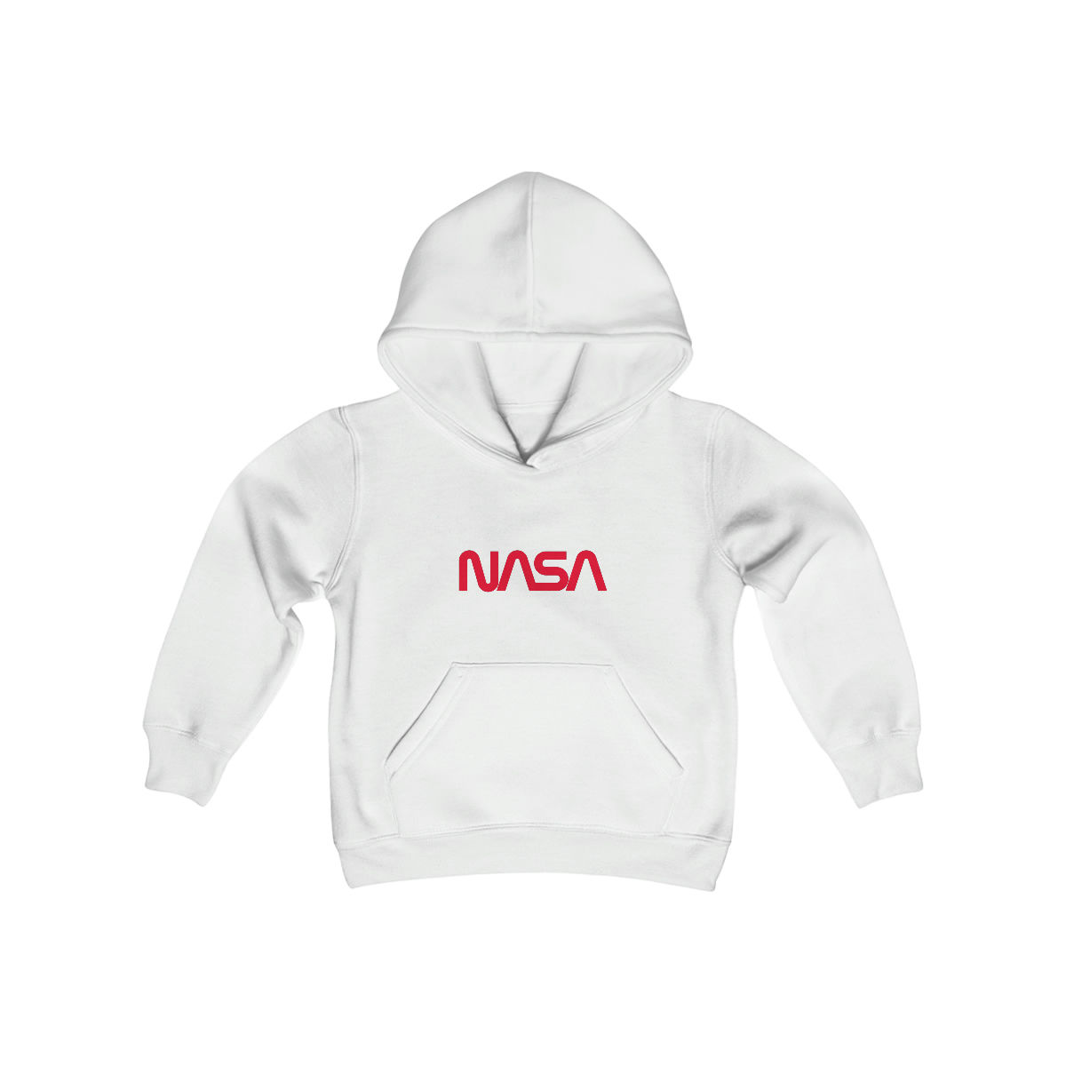 Youth Hoodie - NASA Worm Logo- Hooded Sweatshirt