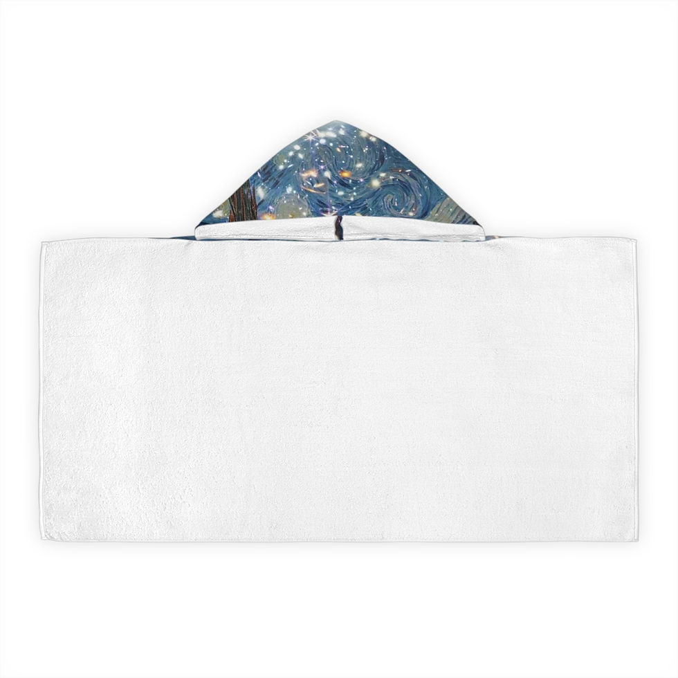 Miniatura: James Webb Space Telescope Van Gogh's Starry Night Youth Hooded Towel