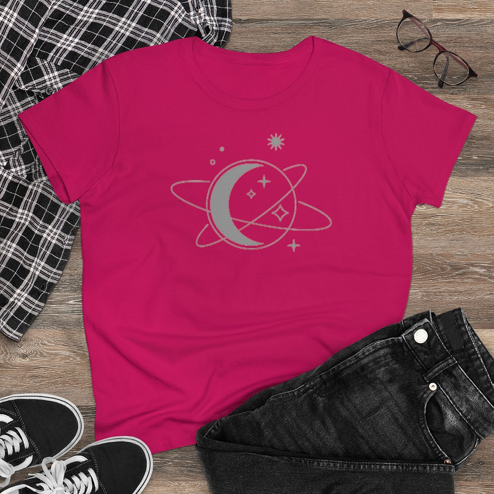 Thumbnail: Women's Planet Atom Cotton T-Shirt