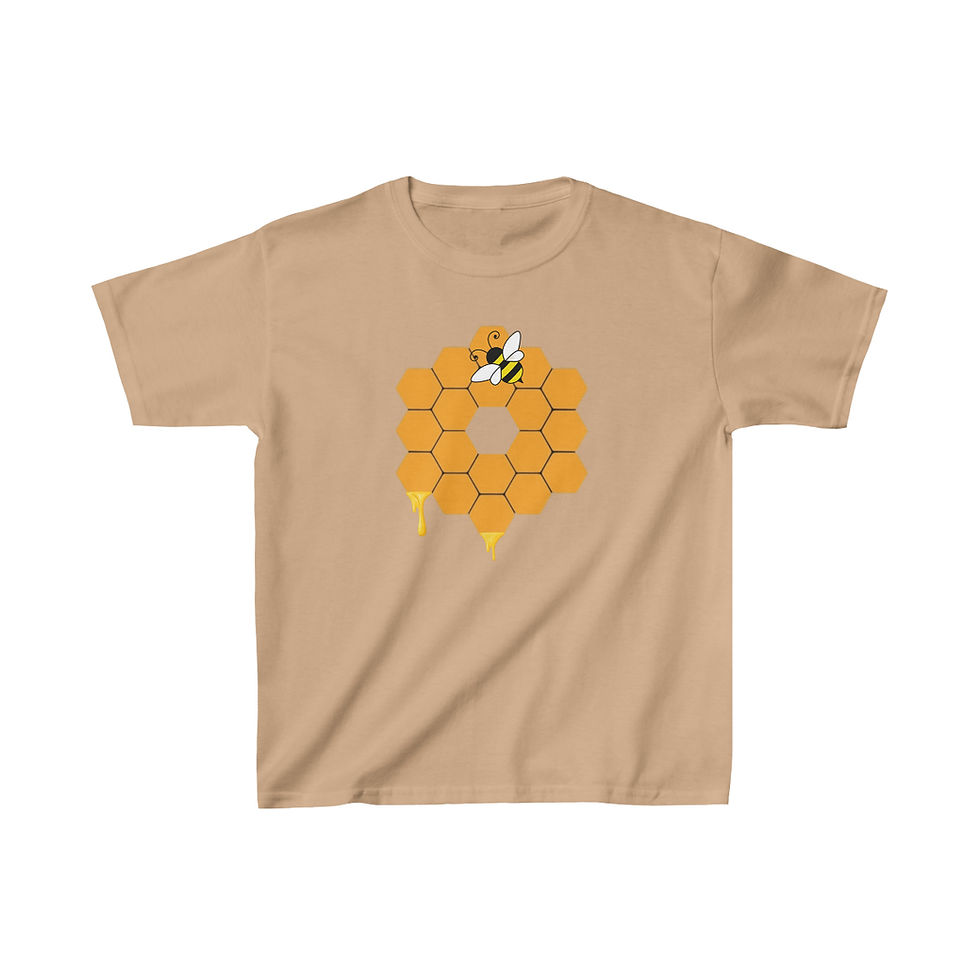Thumbnail: Youth James Webb Space Telescope Honey Bee T-shirt - JWST