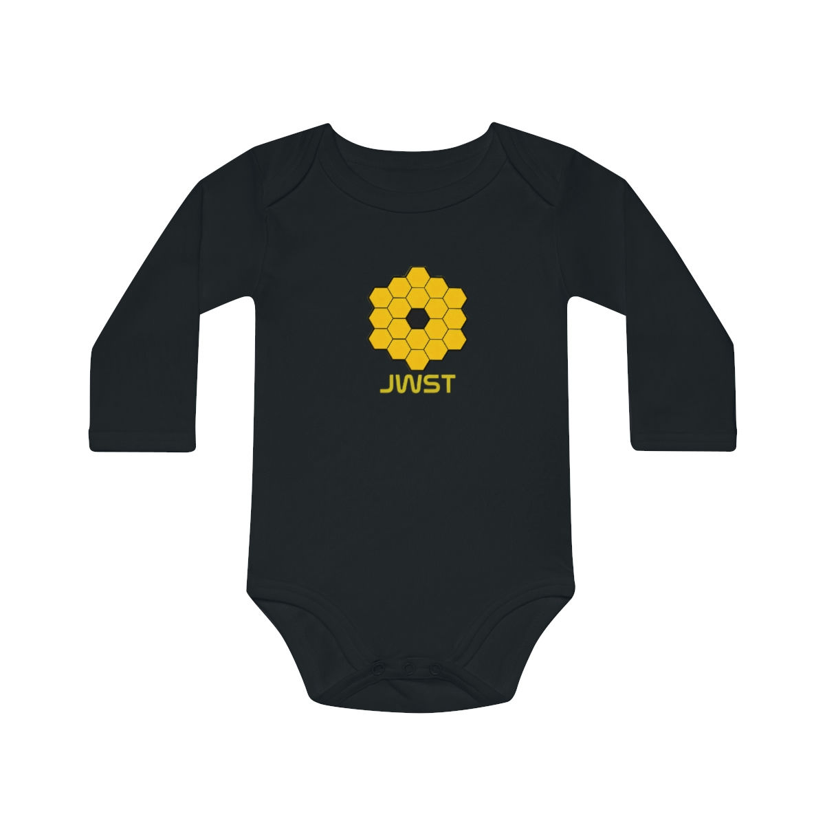Baby Long-Sleeve Organic Bodysuit - JWST Original Honeycomb