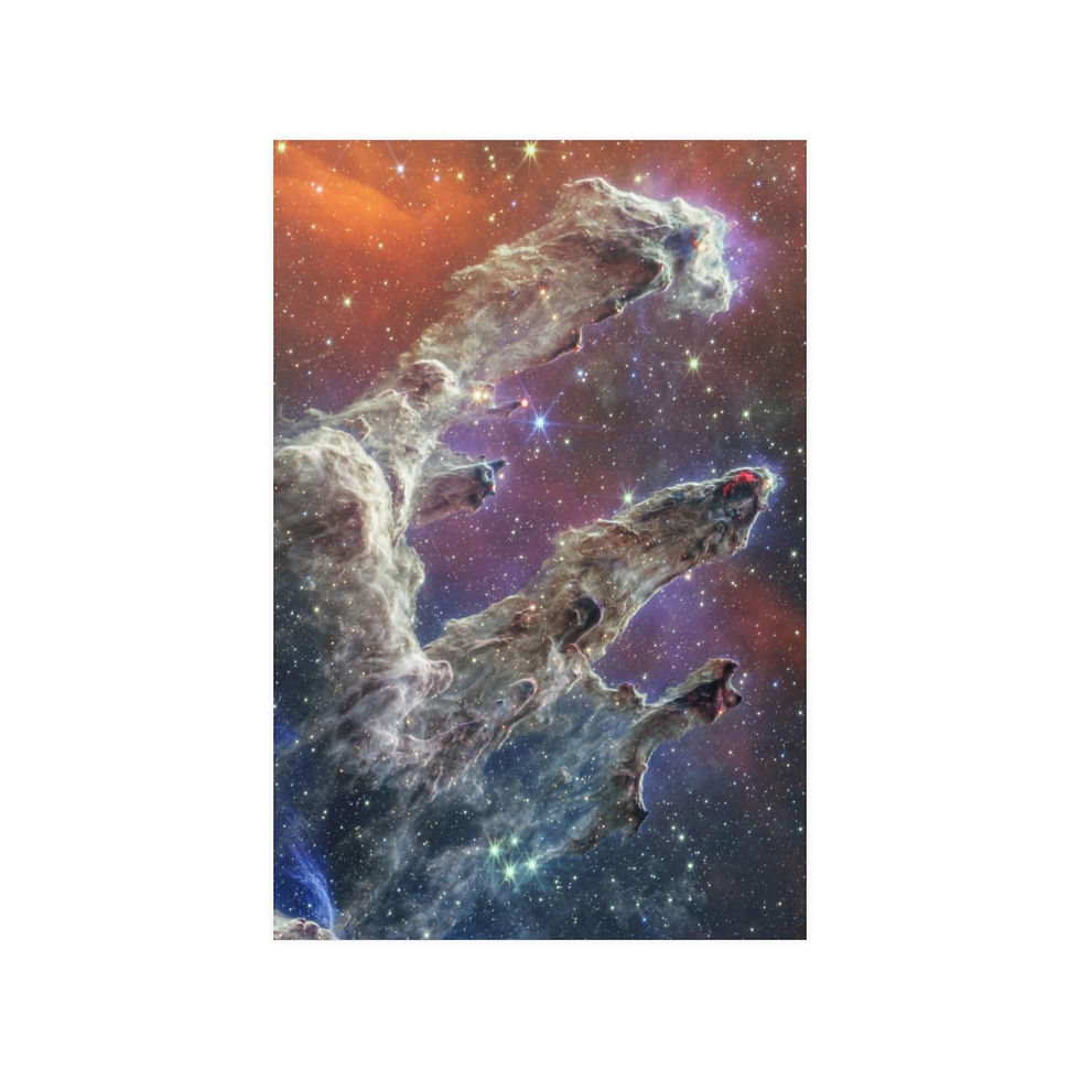 Miniatura: Pillars of Creation MIRI/NIRCam - JWST - Poster Satin Finish – various sizes