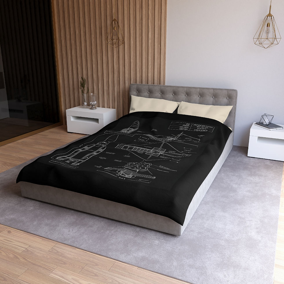 Thumbnail: James Webb Space Telescope Nasa Blueprint Microfiber Duvet Cover