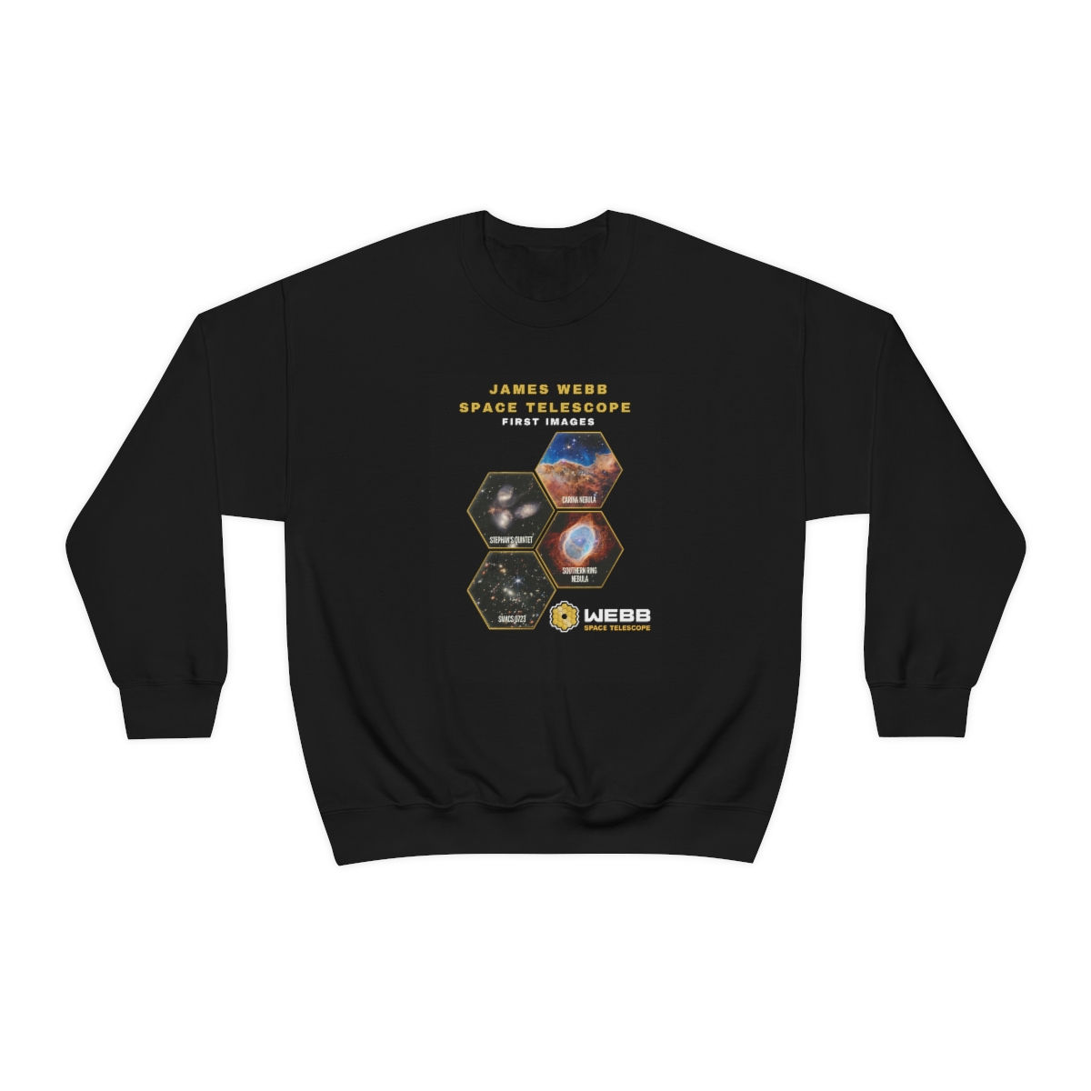 Mens James Webb Space Telescope - JWST First Images - Crewneck Sweatshirt