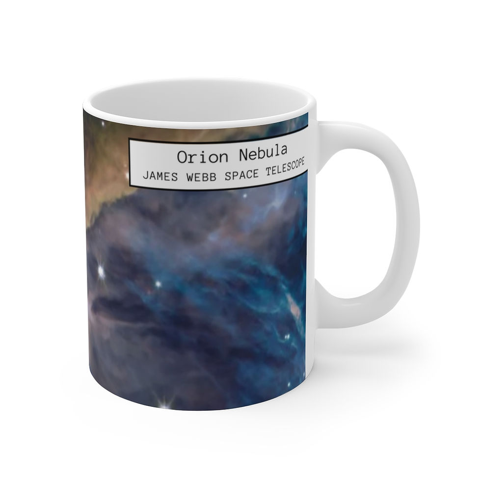 Thumbnail: James Webb Space Telescope Orion Nebula with Border Mug, 11oz, 15oz & 20oz