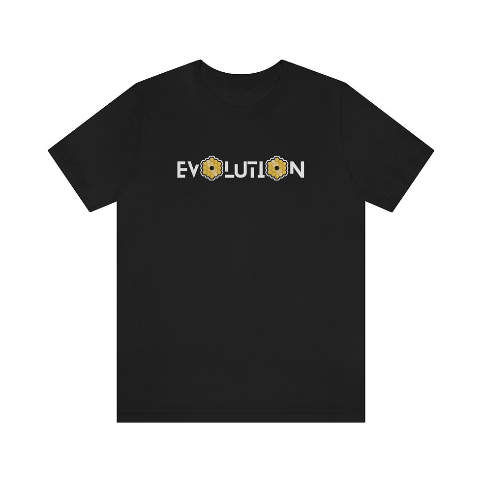 Miniature : Men's James Webb Space Telescope T-Shirt Platinum Quality Tee - Evolution - JWST