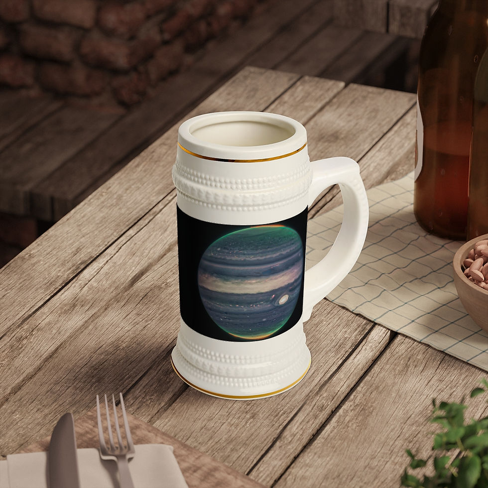 Thumbnail: James Webb Space Telescope Infrared Jupiter Ceramic Beer Stein Mug 22oz
