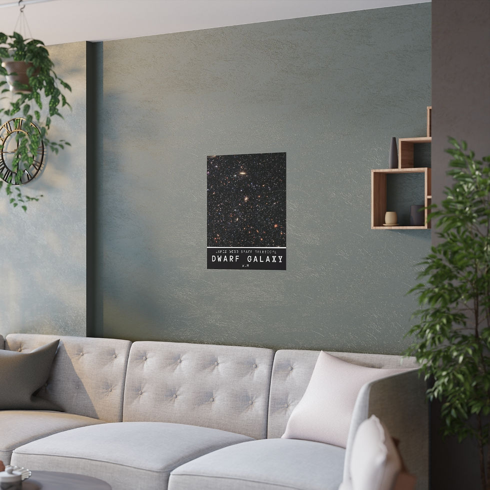 Miniatura: Dwarf Galaxy - James Webb Space Telescope - Poster Satin Finish – various sizes