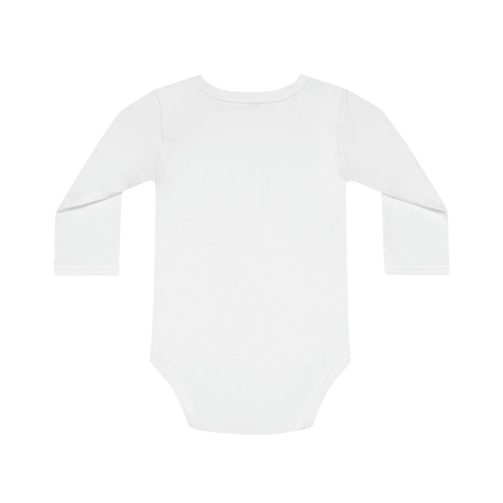 Thumbnail: Baby Long-Sleeve Organic Bodysuit - JWST Original Honeycomb