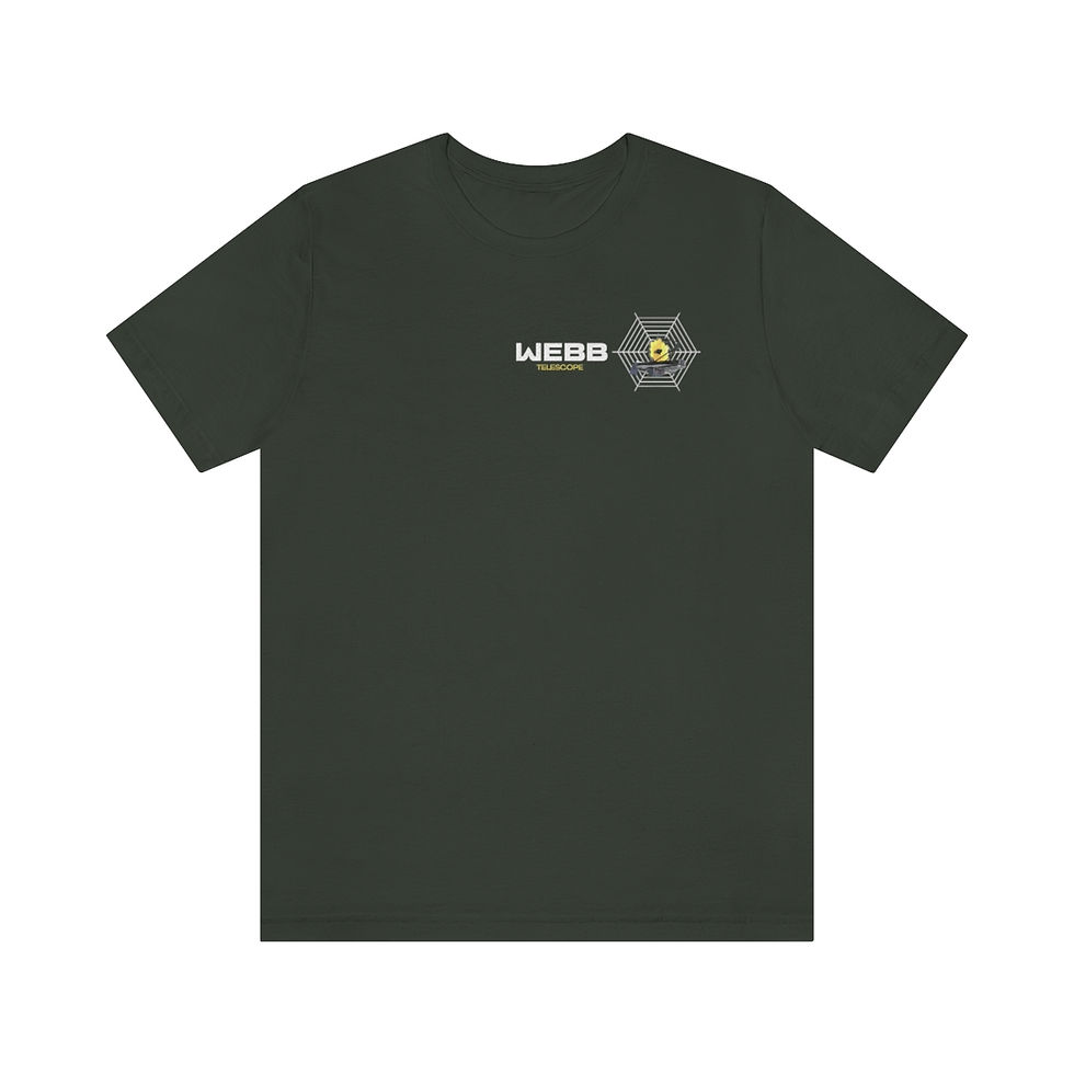Thumbnail: Men's James Webb Space Telescope T-Shirt Platinum Quality Tee - JWST Spider 