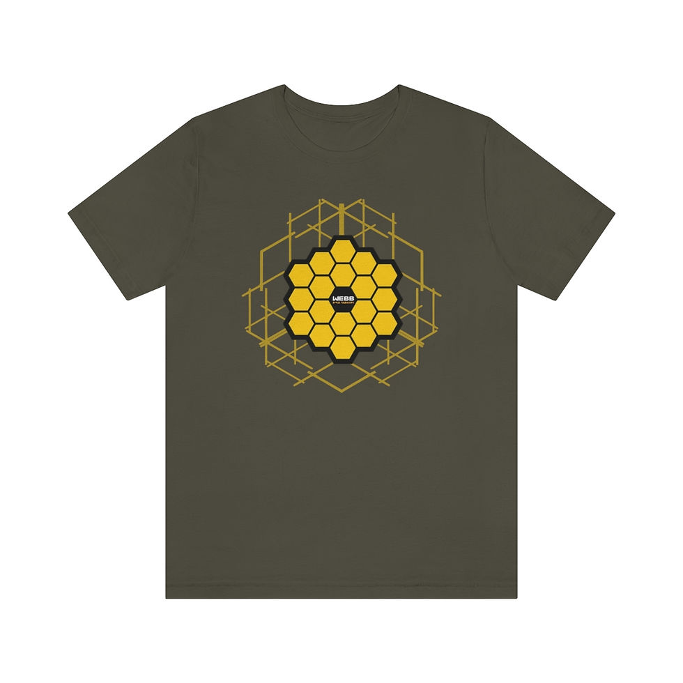 Thumbnail: Men's James Webb Space Telescope - Abstract Honeycomb - JWST T-Shirt