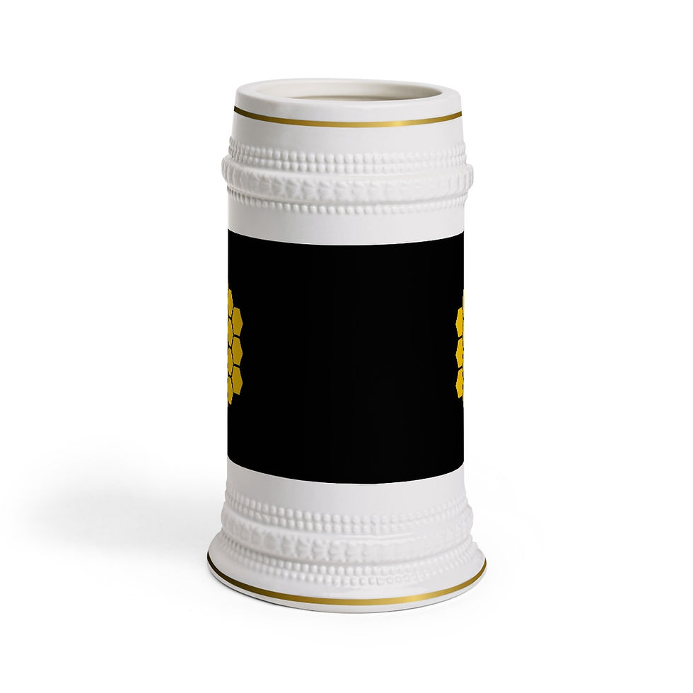 Miniatura: James Webb Space Telescope Honeycomb Ceramic Beer Stein Mug 22oz