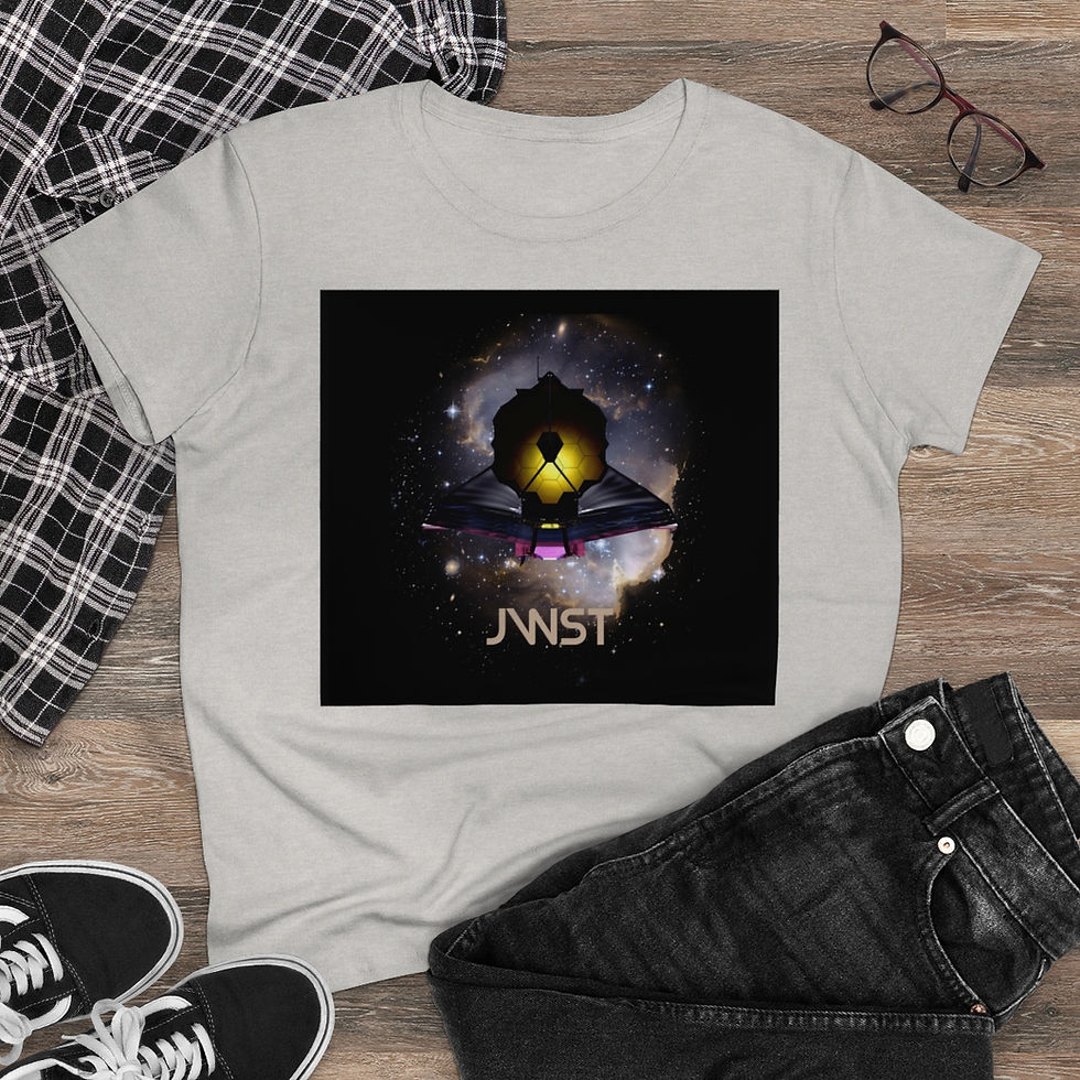 Thumbnail: Women's James Webb Space Telescope Soaring the Galaxy Cotton T-Shirt