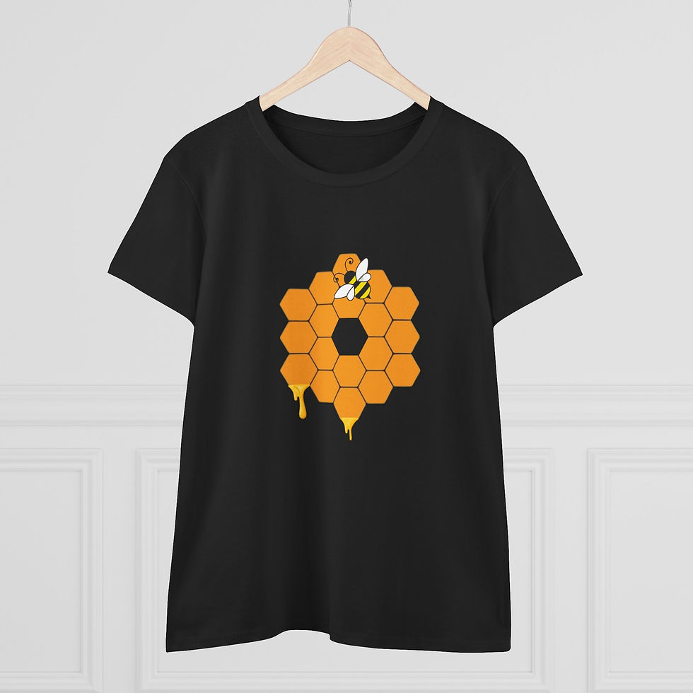 Miniature : Women's James Webb Space Telescope Honey Bee 🐝 Cotton T-Shirt