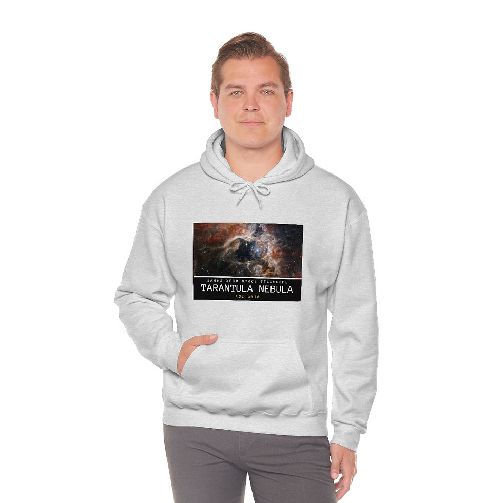 Miniatura: Men's James Webb Space Telescope - JWST Tarantula Nebula Hooded Sweatshirt