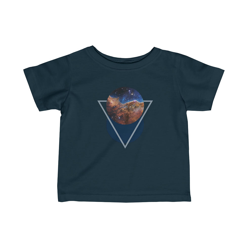 Miniature : Infant James Webb Space Telescope Carina Nebula T-shirt