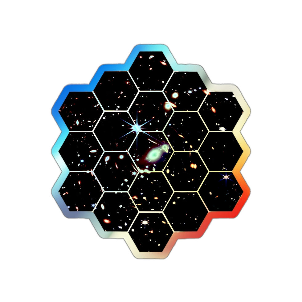 Miniatura: Holographic Die-Cut Sticker Decal - Deep Field Mirror - JWST