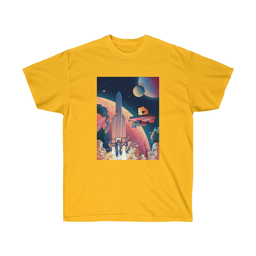 Miniature : Men's James Webb Space Telescope T-Shirt - Ariane 5 Launch _ JWST Ultra Tee